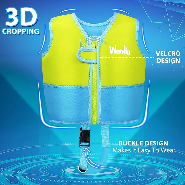 Kinder Schwimmjacke, Kleinkind Neopren Schwimmen Weste Schwimmtraining Hilfe Schwimmende Badeanzug m