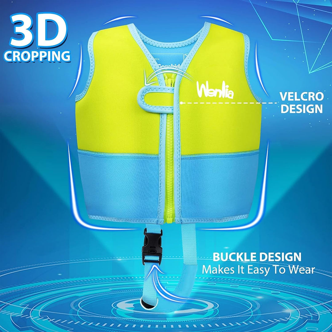 Kinder Schwimmjacke, Kleinkind Neopren Schwimmen Weste Schwimmtraining Hilfe Schwimmende Badeanzug m