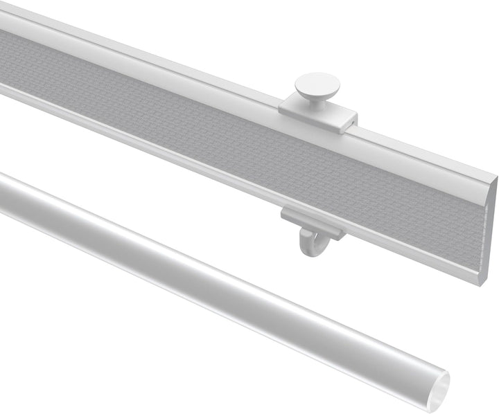 Interdeco Paneelwagen (4 Set) Weiss 80 cm, Aluminium mit Klettband für Gardinenschienen, Typ 1620701