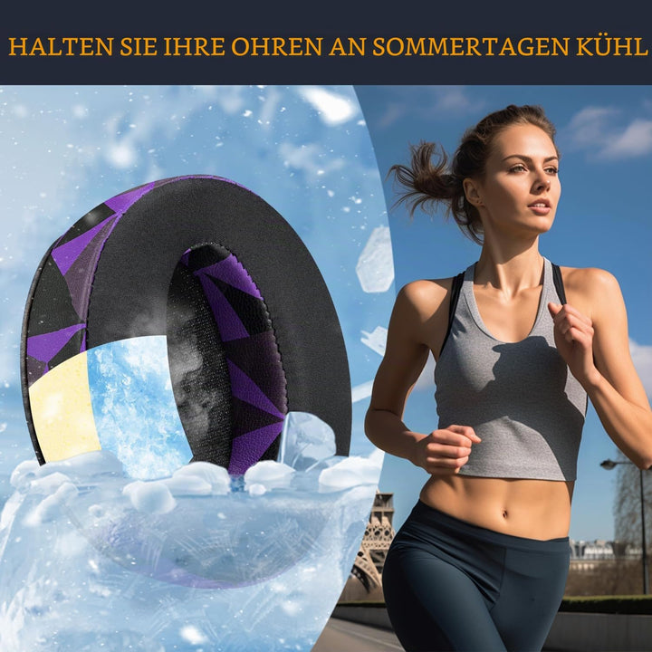 SOULWIT Kühlgel Ersatz Ersatzpolster Ohrpolster für Sennheiser HD 4.50BT/HD 4.50BTNC/HD4.50SE/HD4.40