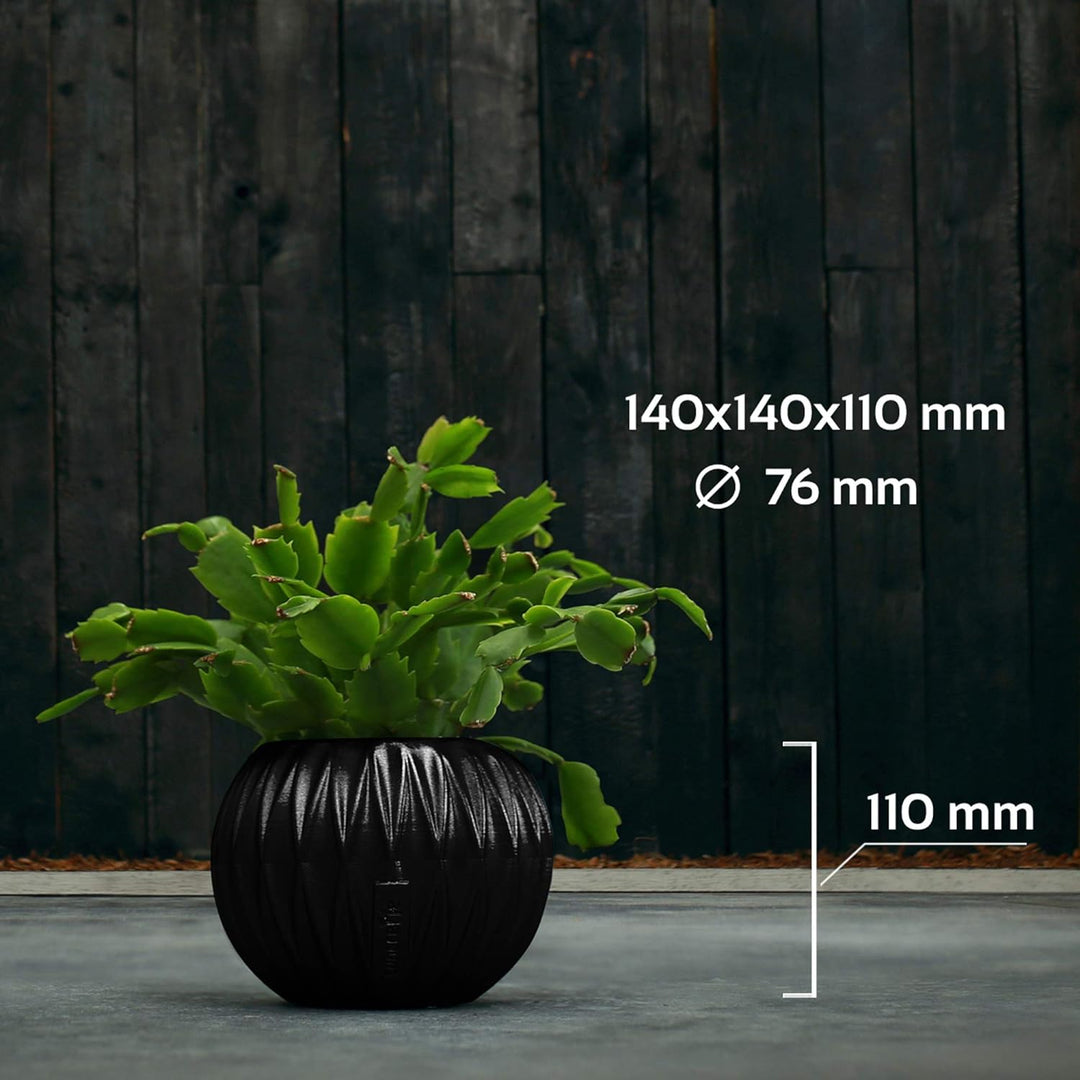 CONCRETTE Blumentopf Blumenkübel Zement-Pflanzkübel Übertopf aus Beton Bauble Optic Ø 7,6 cm | 17 Fa