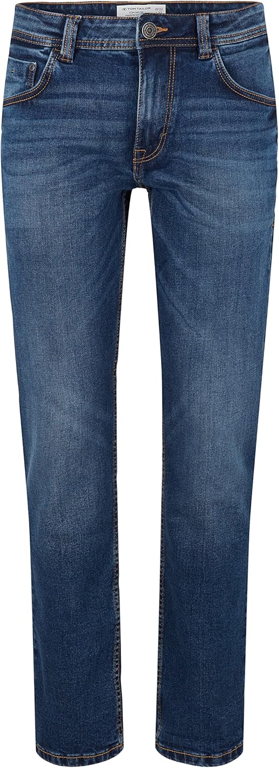 TOM TAILOR Herren Marvin Straight Jeans 29W / 32L 10119 - Used Mid Stone Blue Denim, 29W / 32L 10119