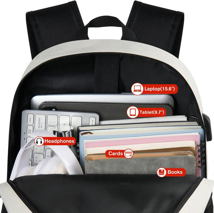 YAMTION 17,3 Zoll Rucksack Laptop Damen,Rucksack Schule Herren,Schulrucksack Jungen Teenager Schulra