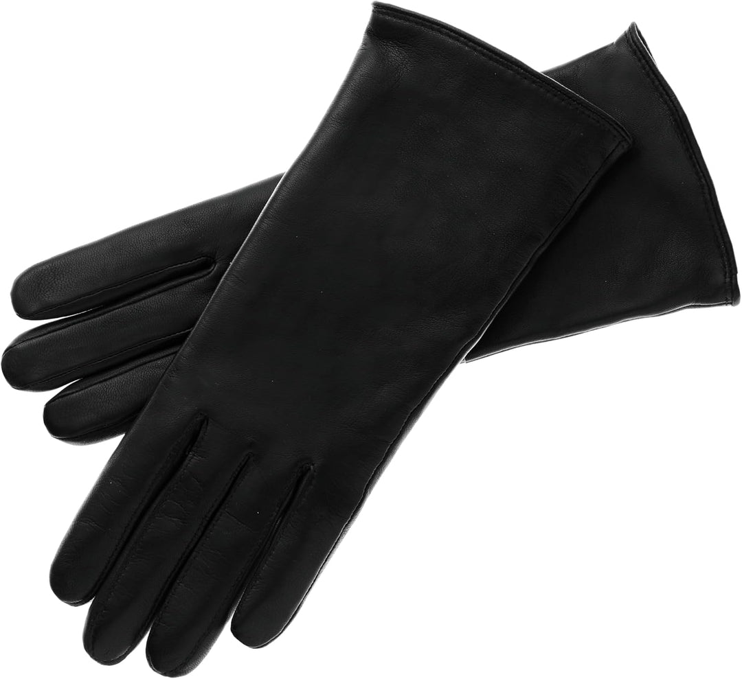 Roeckl Damen Handschuhe Classic, Einfarbig 7.5 Schwarz (Black 000), 7.5 Schwarz (Black 000)