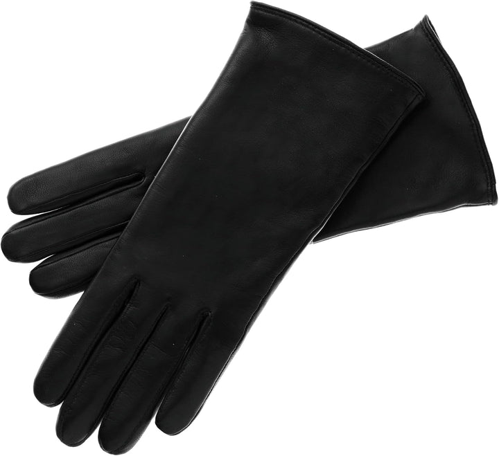 Roeckl Damen Handschuhe Classic, Einfarbig 7.5 Schwarz (Black 000), 7.5 Schwarz (Black 000)