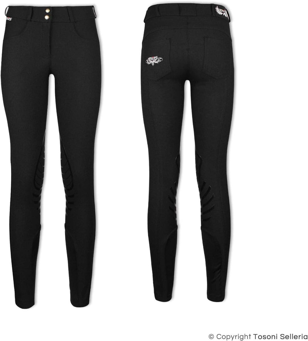 Horses "Aurora Damenhosen ITA 46 / DE 42 Schwarz, ITA 46 / DE 42 Schwarz