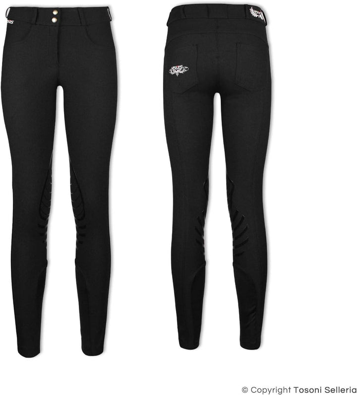 Horses "Aurora Damenhosen ITA 46 / DE 42 Schwarz, ITA 46 / DE 42 Schwarz