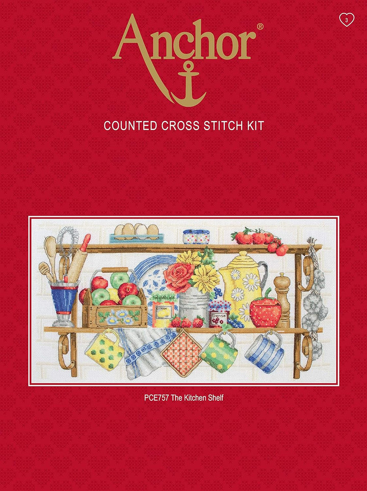 Anchor Kreuzstich-Set, 100% Baumwolle, Mehrfarbig, 16x23cm