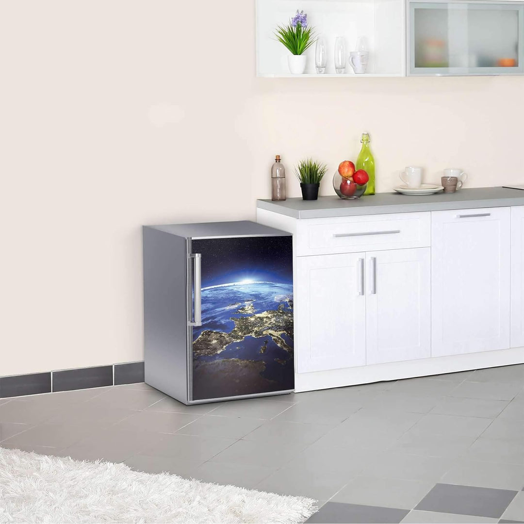 Kühlschrank Aufkleber I Dekoration für Kühlschranktür - Sticker Folie selbstklebend I Deko Küche - D