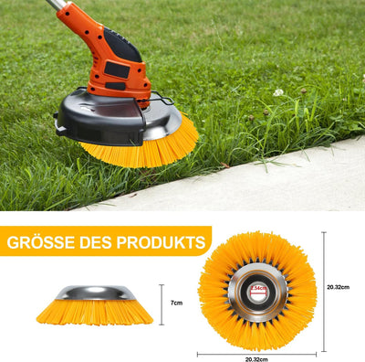 Vigevee Unkrautbürste 200 x 25.4 mm Weed Brush Round Brush, Professional Brush Cutter Wild Herb Brus
