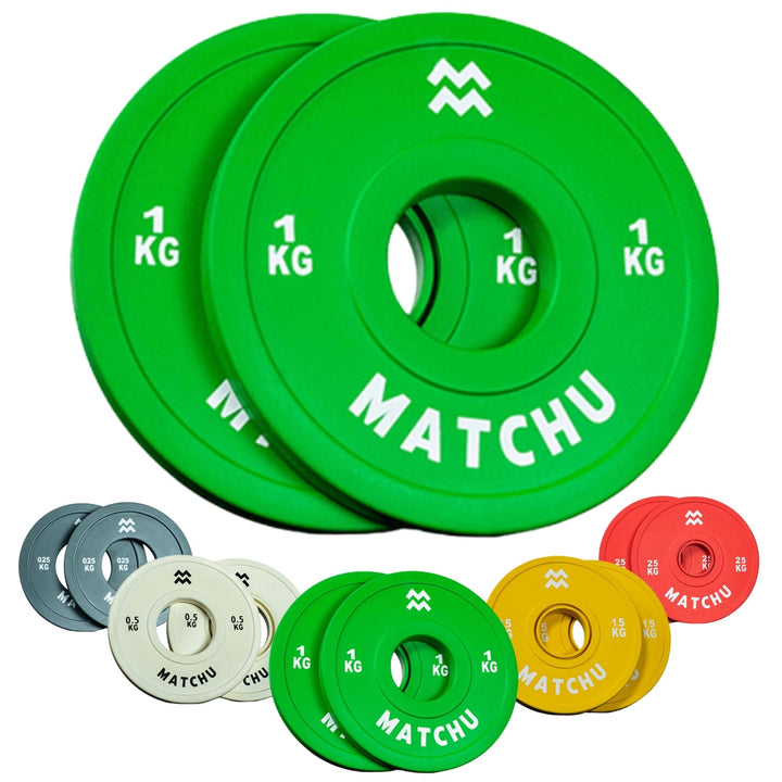 Matchu Sports | Fractional Plates | Mini Hantelscheiben | 0,25/0,5/1/1,5/2,5 KG | Satz mit 2 Stück |