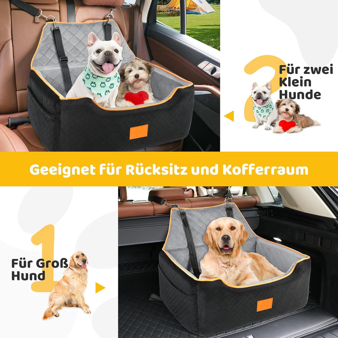GL GLENSLAVE Hundesitz für grosse/mittlere Hund,Hundeerhöhungssitz für Hunde unter 25kg oder 2 klein