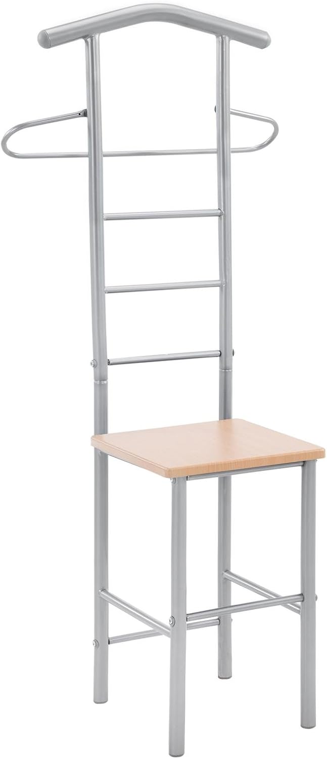 CARO-Möbel Herrendiener Stummer Diener Kleiderständer JIVO, in buchefarben anthrazit,121 cm, Gardero