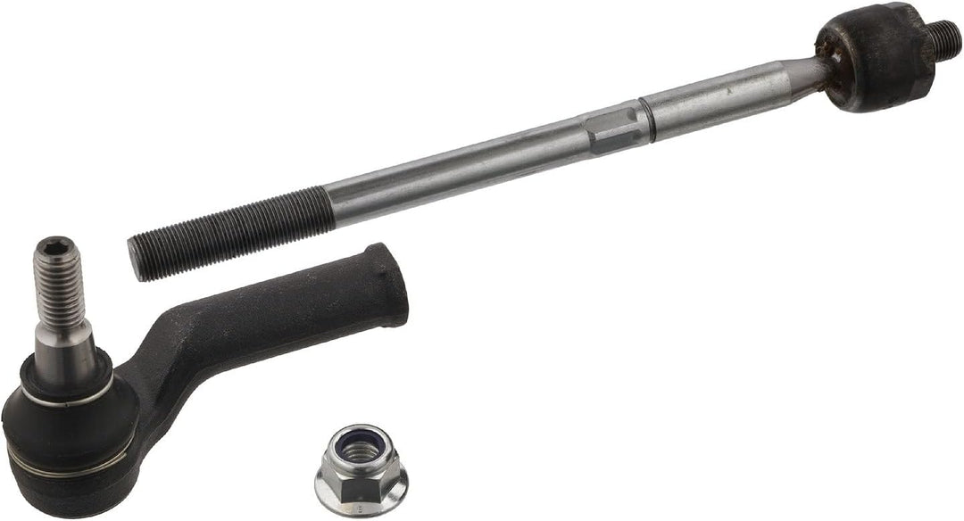 febi bilstein 37761 Spurstange mit Endstück und Sicherungsmutter , 1 Stück Vorderachse links, Vorder