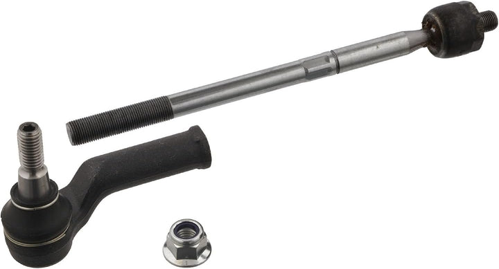 febi bilstein 37761 Spurstange mit Endstück und Sicherungsmutter , 1 Stück Vorderachse links, Vorder