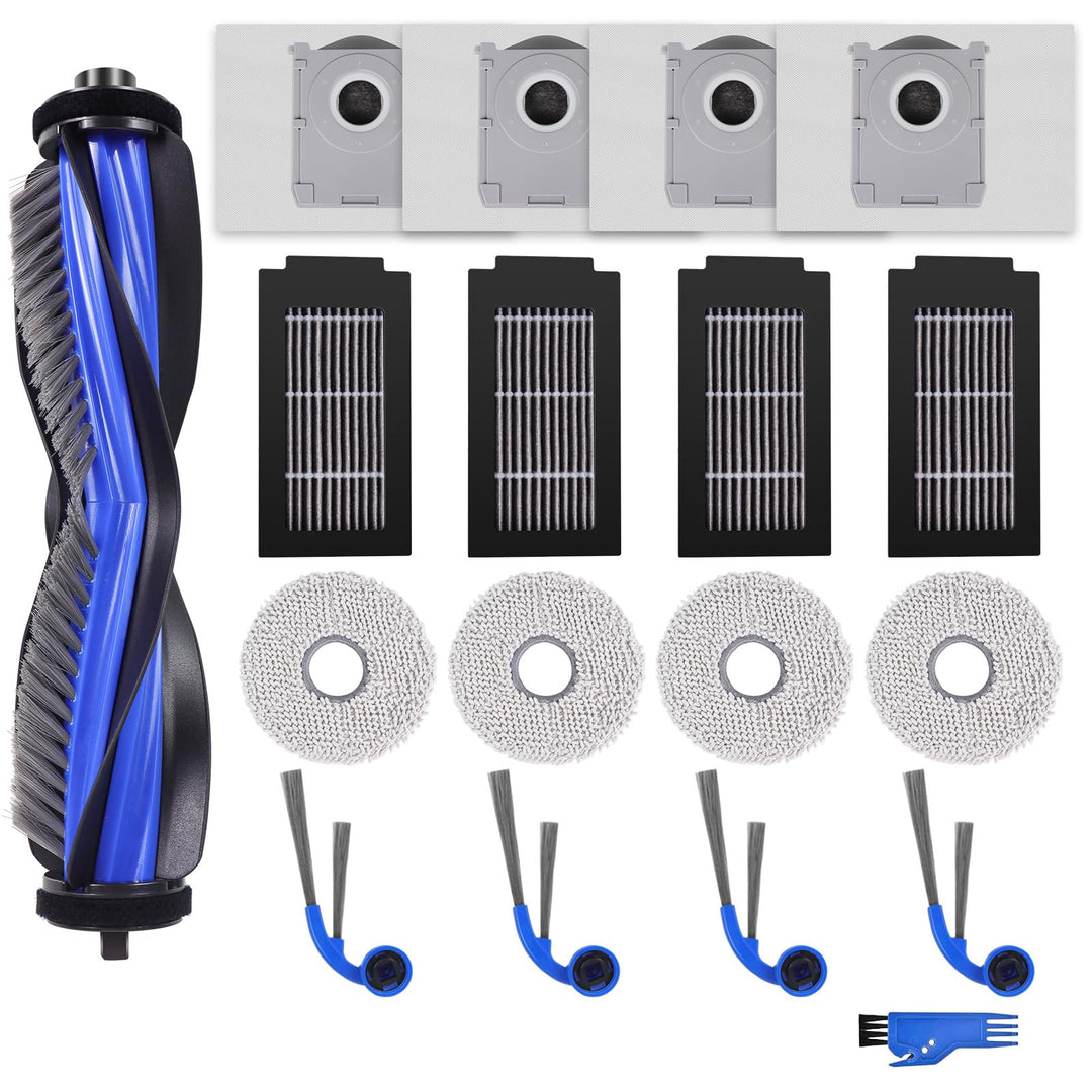 Zubehör Ersatz Kompatibel für ECOVACS DEEBOT T30C OMNI, T30C Omni Gen2 Saugroboter, 1 Hauptbürste, 4