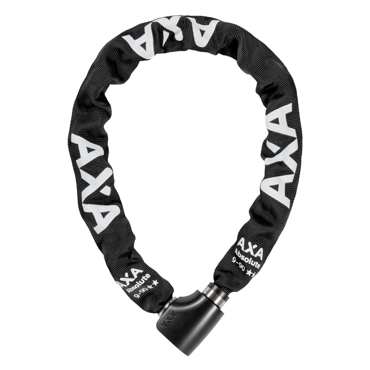 AXA Absolute 9-90 Kettenschloss – Länge 90 cm – Sicherheitsstufe 14 – Stahlglieder 9 mm – Hohe Siche