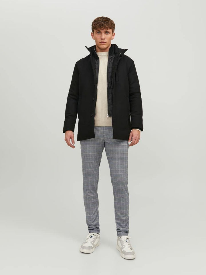 JACK &amp; JONES Herren Jjimarco Jjphil Nor Blue/Chip Check Noos Hose 30W / 34L Chipmunk, 30W / 34L Chip