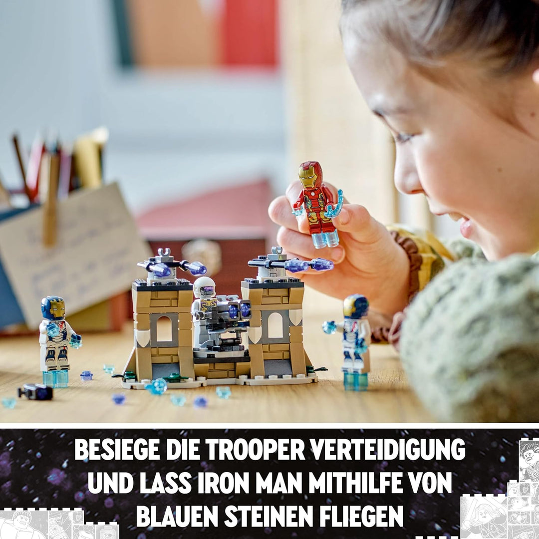 LEGO | Marvel Iron Man & Iron Legion vs. Hydra-Soldat - Avengers Spielzeug - Kreatives Spielset für