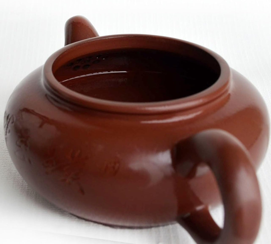 Teekanne, 200 ml, chinesische Yi-Xing-Ton, Zisha-Gongfu-Teekannen, Archaize Fanggu