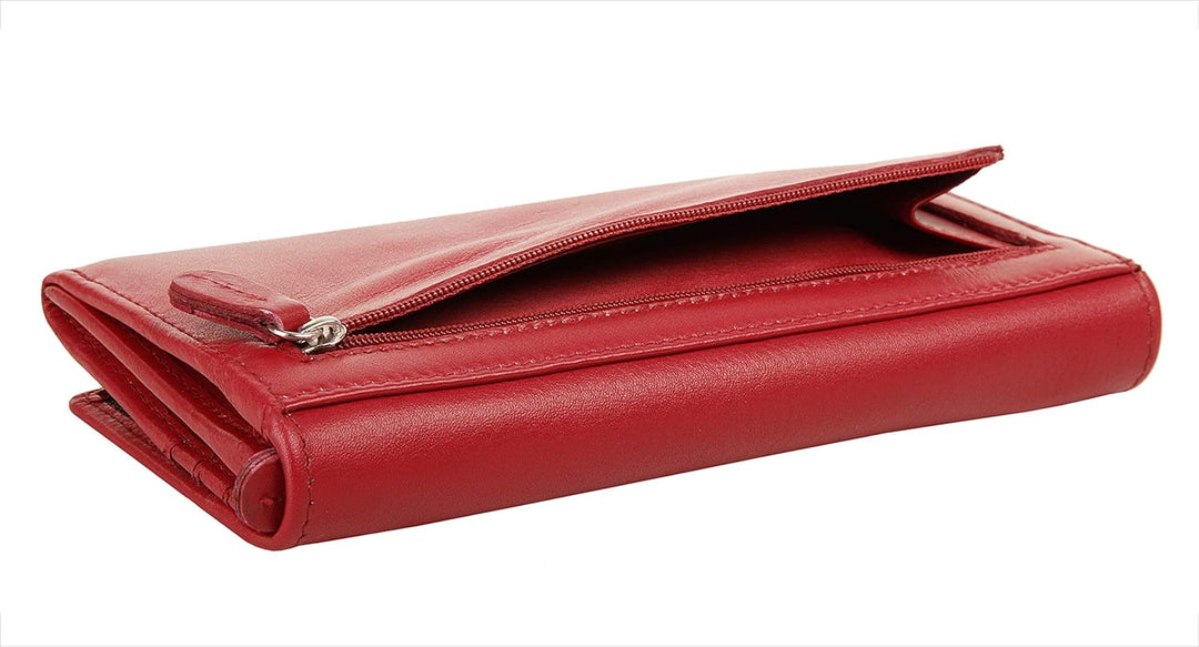 bruno banani Geldbörse Echt Leder rot Damen - 020576, Rot