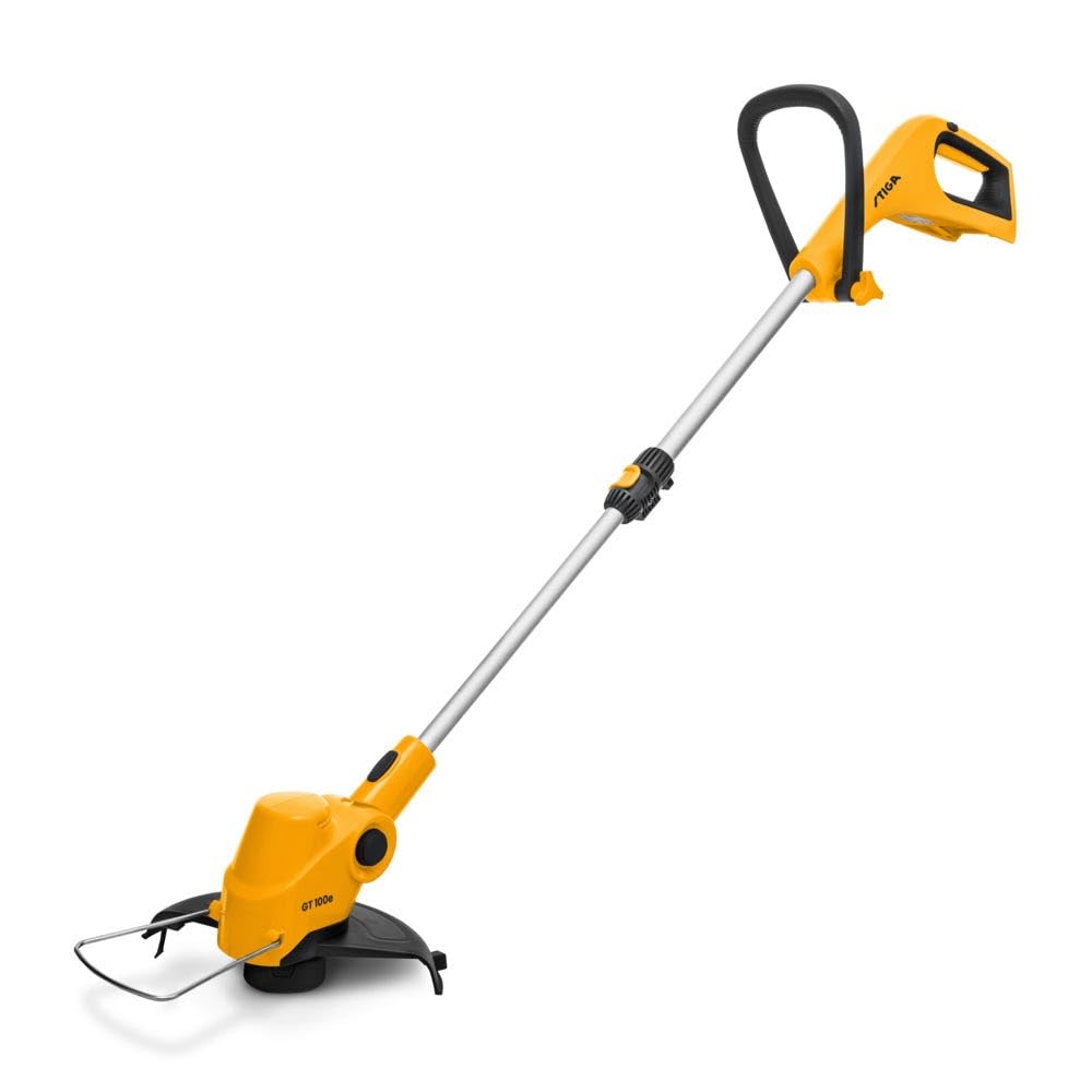 STIGA GT 100e Akku-Rasentrimmer, 20 V, 25 cm – Automatischer Vorschub, Teleskopstiel – Kabelloses Tr