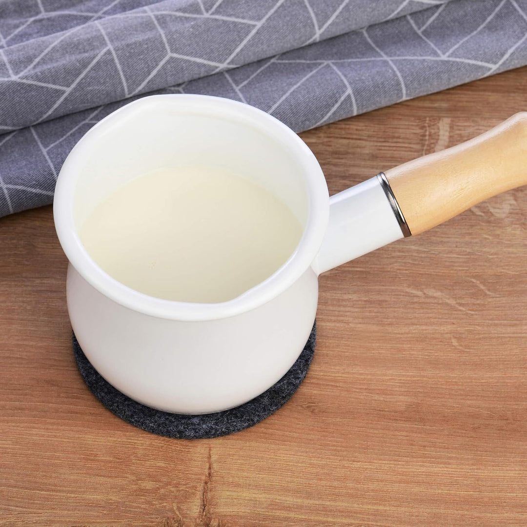 GRÄWE Milchtopf,450 ml, Induktionsgeeignet, Sossentopf, Butterpfännchen, Mokkakanne, Stielkasserolle
