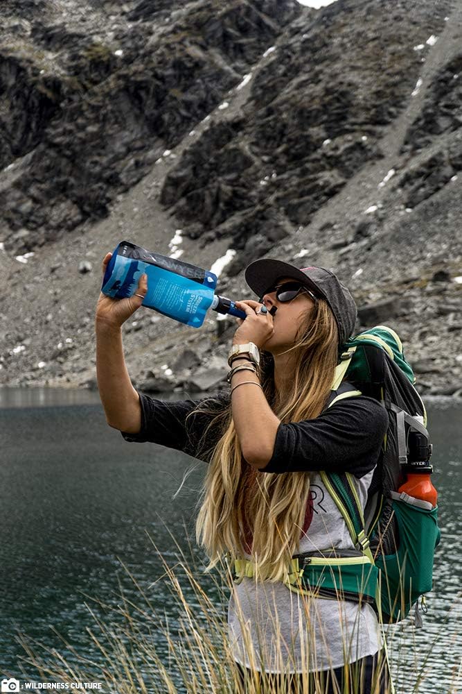 Sawyer Mini PointONE Wasserfilter Outdoor Notversorgung enfernt 100% Mikroplastik und 99,99999%* All