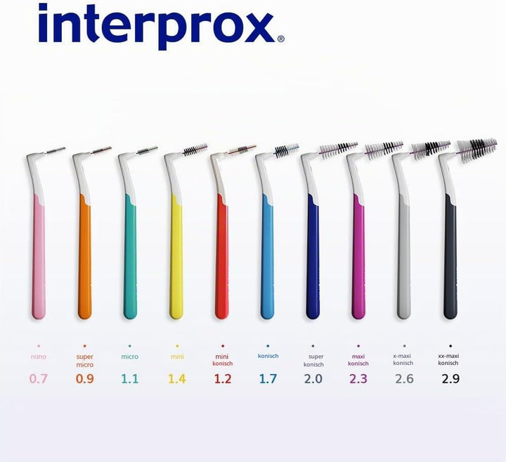 6x Interprox plus Interdentalbürsten rot mini conical 6er Pack (6x 6er Pack)