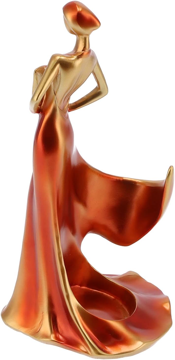 lyrlody Weinflaschenhalter für Tisch, Dekorativer Flaschenhalter in Frauenform, Kunstharz, für Küche