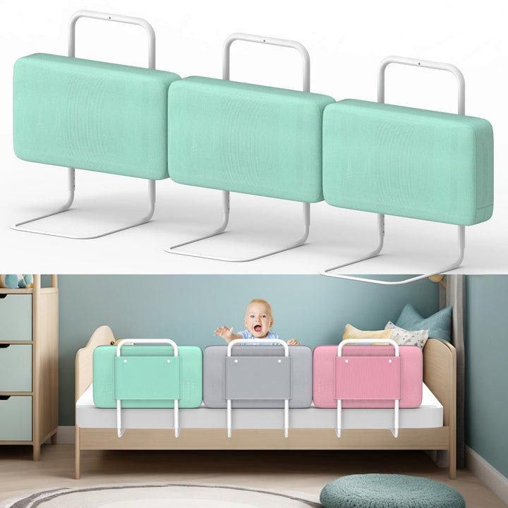 Bettgitter für Kinder – Rausfallschutz und Bettkantenschutz für Babybett und Kinderbett, Höhenverste