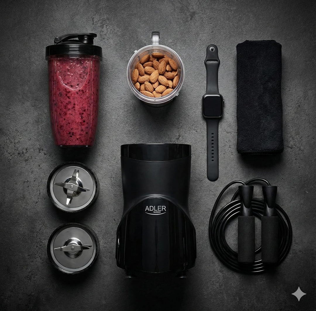 ADLER EUROPE Standmixer, Smoothie- und Cocktailmixer, Personal Blender, Eiscrusher, 1200 W, BPA-frei