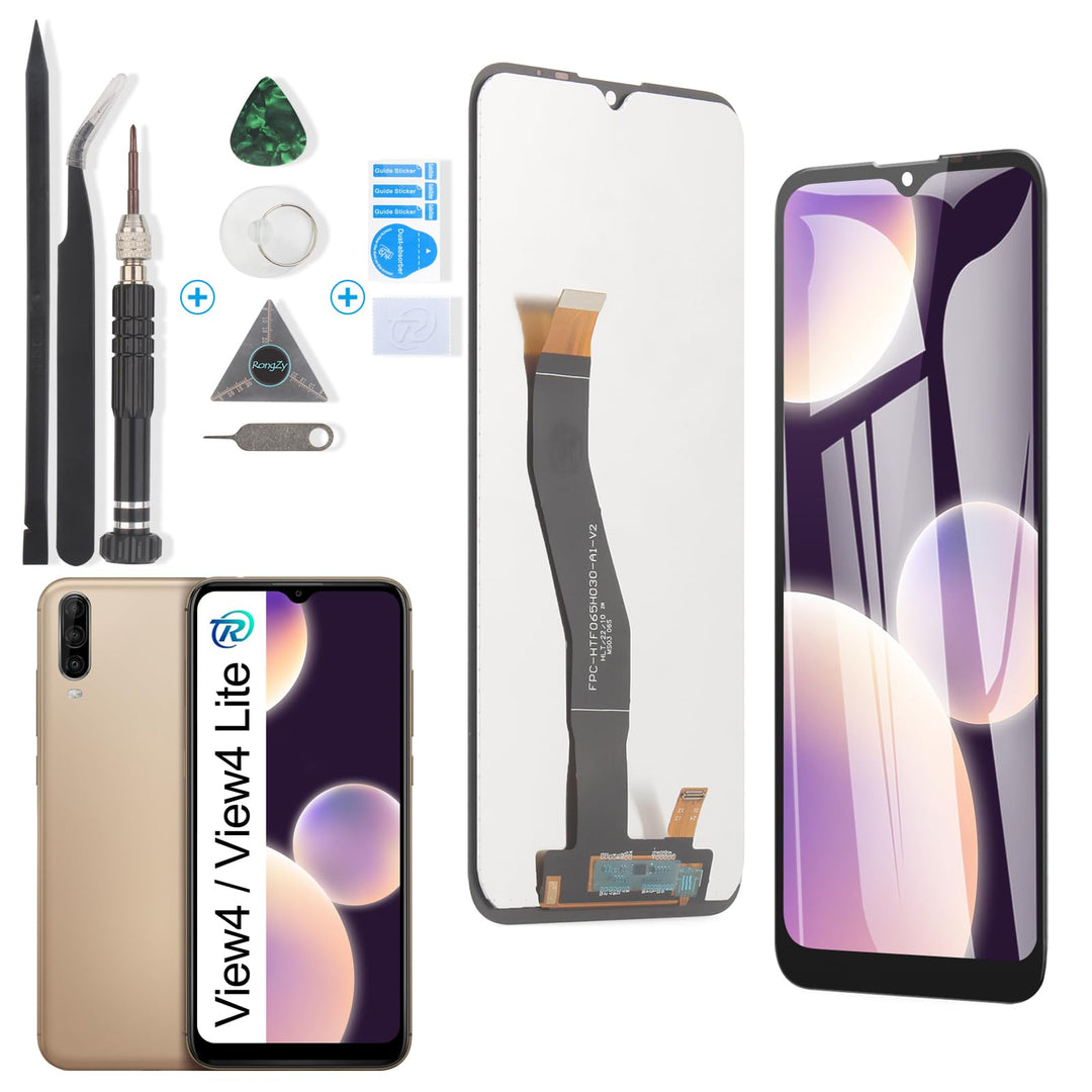 RongZy für Wiko View4 W-V830 LCD Bildschirmersatz für View4 Lite W-V730 Touchscreen Digitalisierer D
