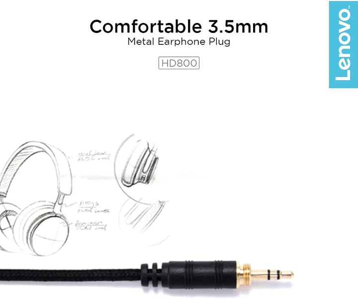 Lenovo HD800 Headphones Gold