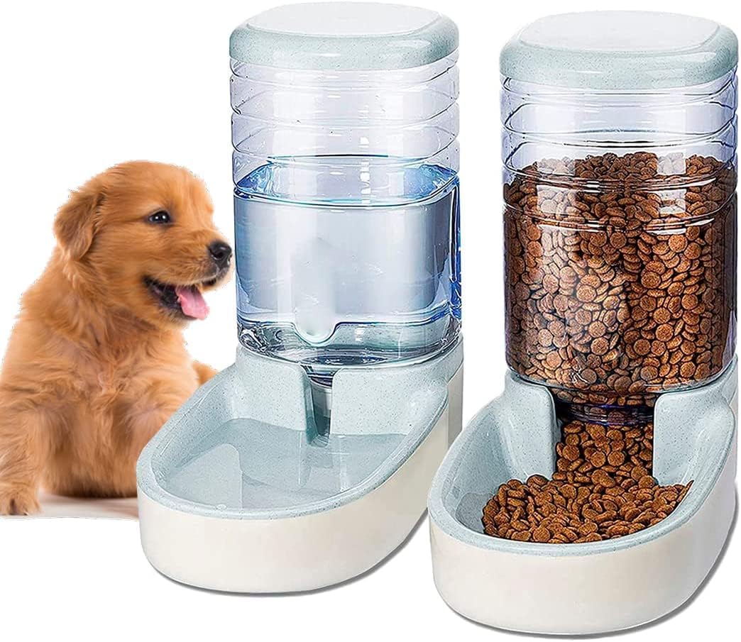 Edipets, Automatischer Futterspender Katze, Hunde, 2 Einheiten, 3.8L, Futter- und Wasserspender für