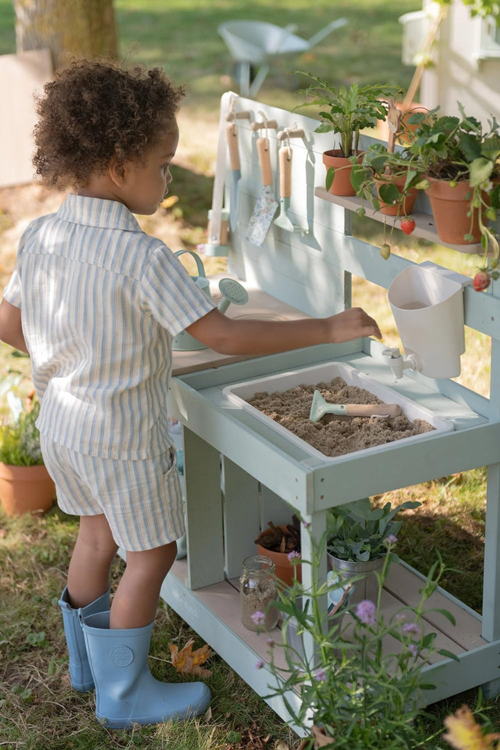 Little Dutch Matschküche - Spielküche für den Garten - Outdoorküche für Kinder - Holzküchen für Klei
