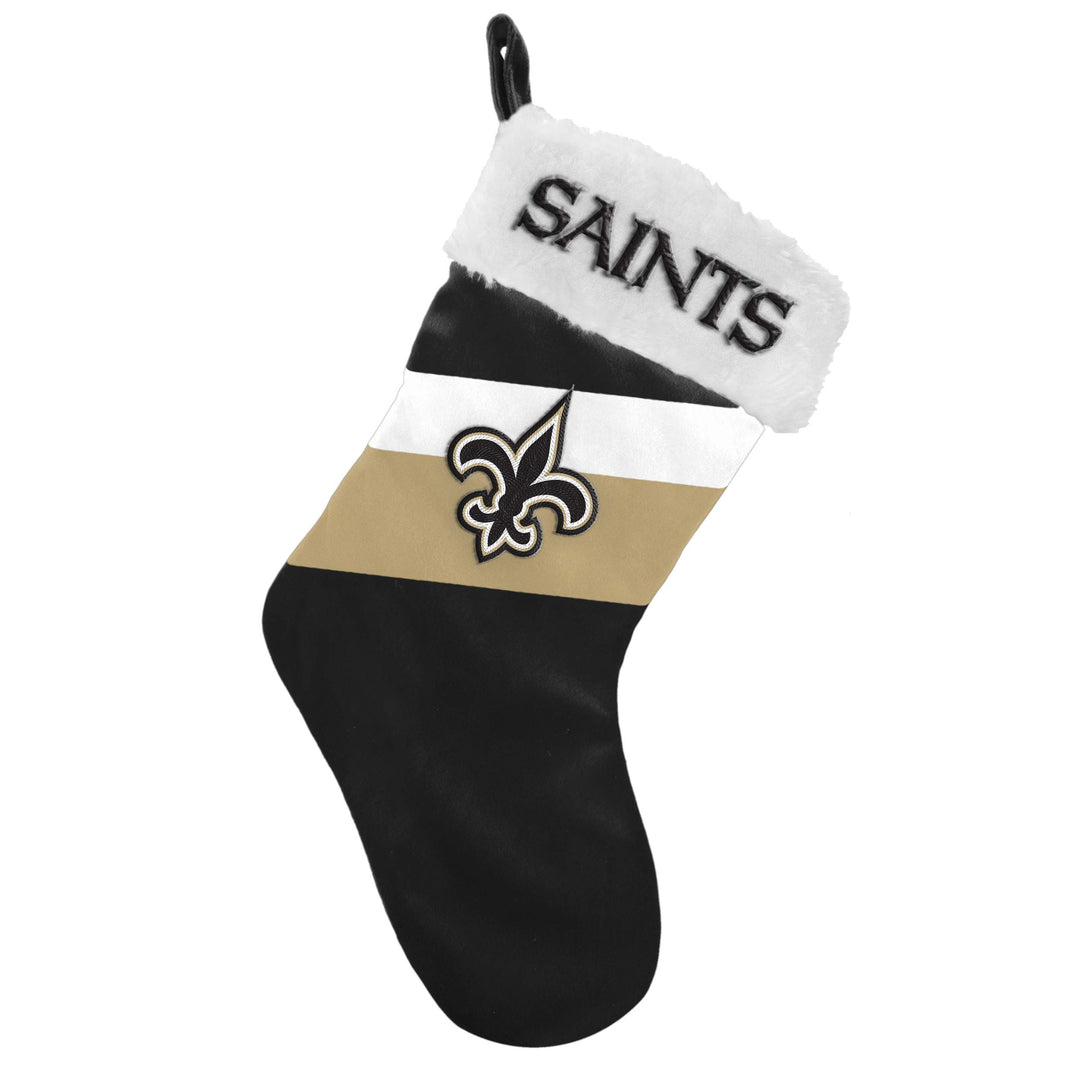 FOCO New Orleans Saints Stocking - 2019 Basic Stocking Black Forever Collectibles - Stück