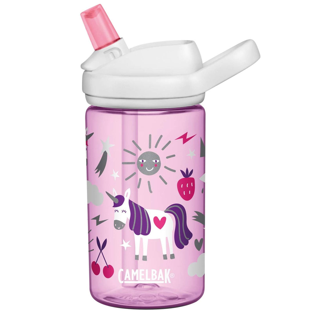 CAMELBAK Kinder-Wasserflasche mit Tritan, Strohhalmdeckel, Einhorn-Party, 400 ml Happy Unicorn, Happ