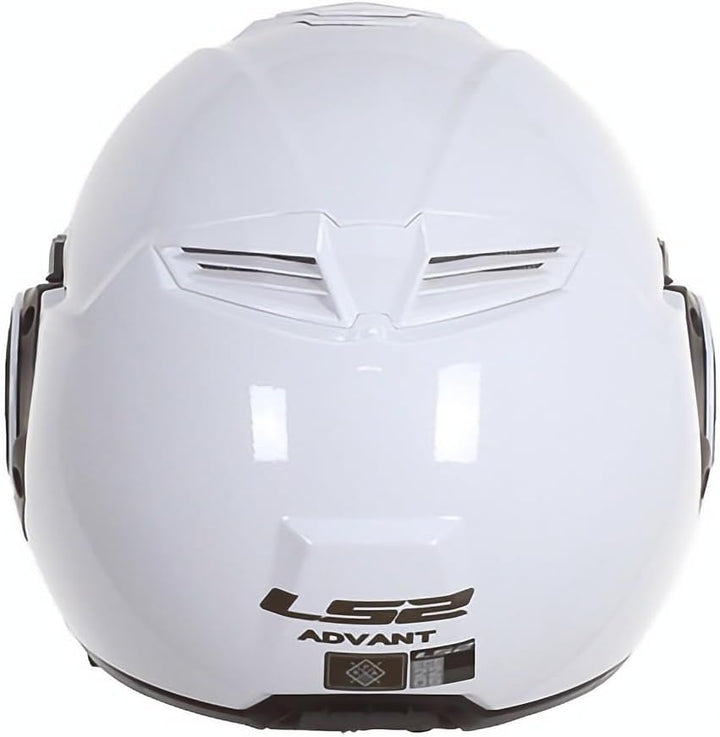 LS2, Klaphelme motorrad ADVANT solid white 06, M M Weiss, M Weiss