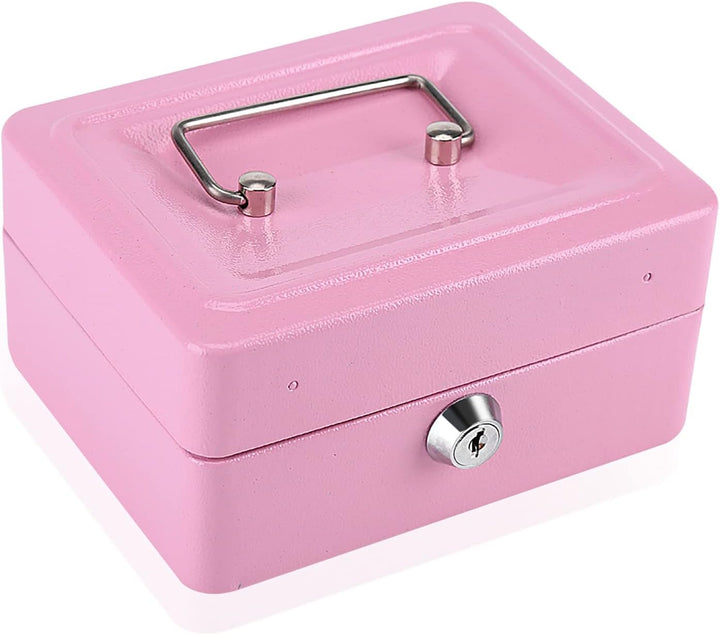 Dioche Mini Cash Dose Mini Safe Box für Kinder Stahl 1Pc Mini Portable Stahl Petty Abschliessbar Bar