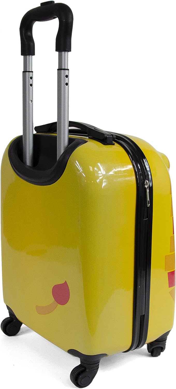 KINSTON Trolley-Koffer für Kinder | Gepäck mit Tiermotiven: Löwe gelb, Gelb und Orange, Koffer