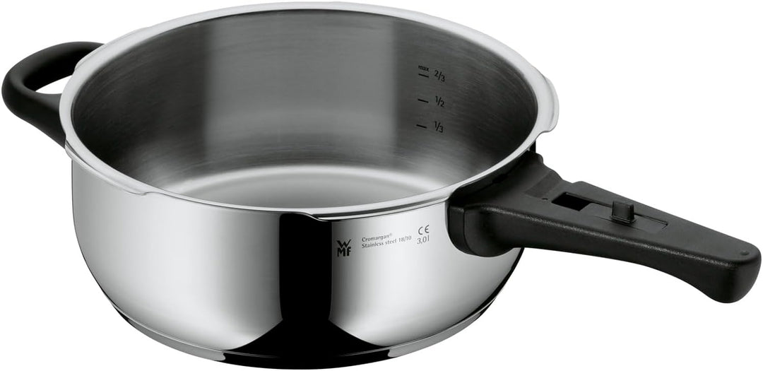 WMF Perfect Schnellkochtopf- Unterteil Induktion 3l, Dampfkochtopf ohne Deckel, Cromargan Edelstahl