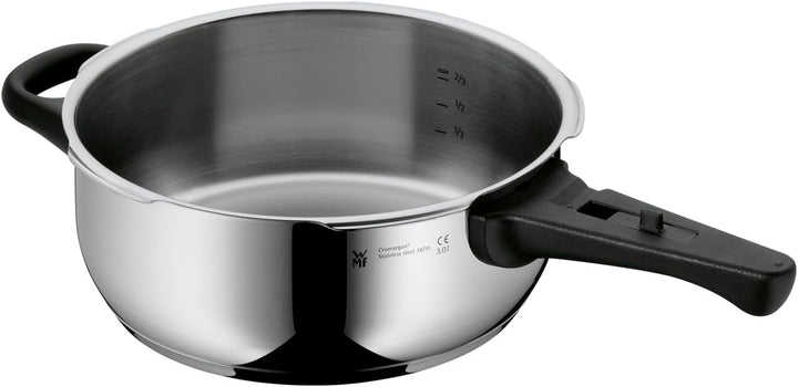 WMF Perfect Schnellkochtopf- Unterteil Induktion 3l, Dampfkochtopf ohne Deckel, Cromargan Edelstahl