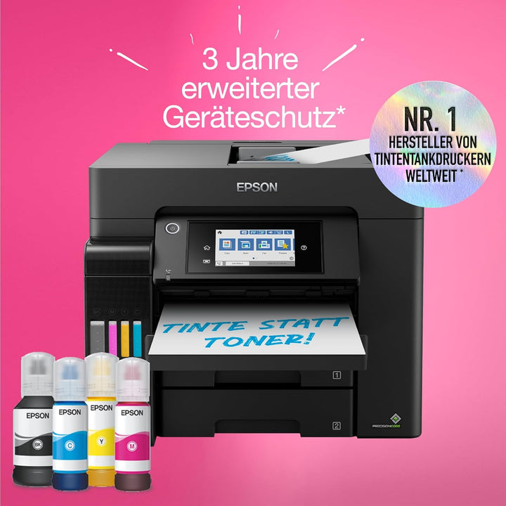Epson EcoTank ET-5850 DIN-A4-Multifunktions-WLAN-Tintentankdrucker mit Fax, ET-5850