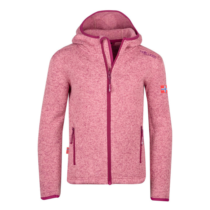 Trollkids Jondalen XT Mädchen Kapuzen Fleecejacke, 92 Violett/Pflaume