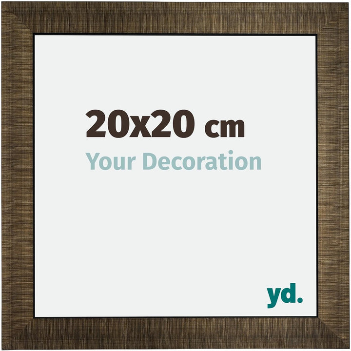 yd. Your Decoration - Bilderrahmen 20x20 cm - Bilderrahmen aus Holz mit Acrylglas - Antireflex - Aus