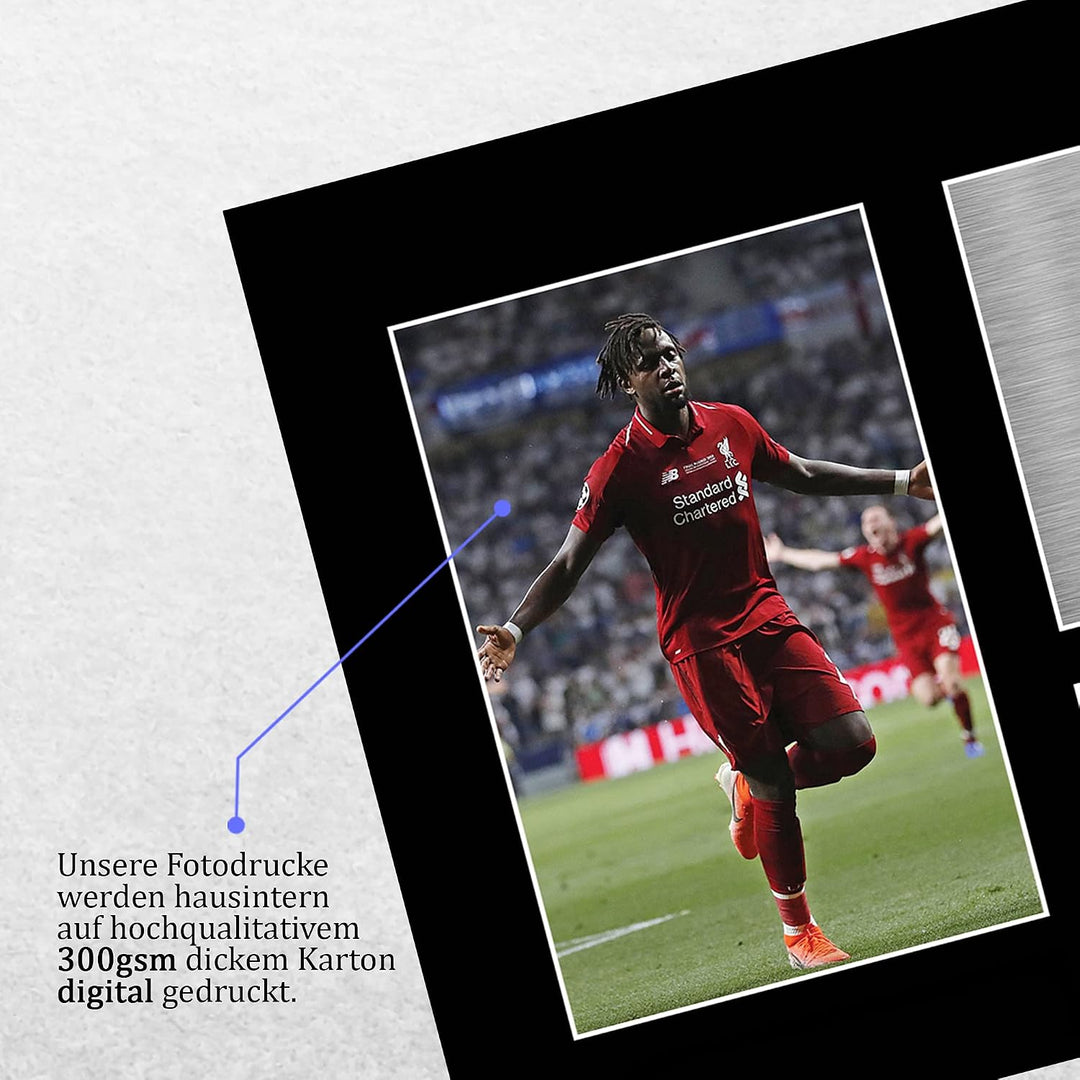 HWC Trading Divock Origi Liverpool Gifts gedrucktes Autogramm-Bild für Fans und Fans, A4 Origi Divoc