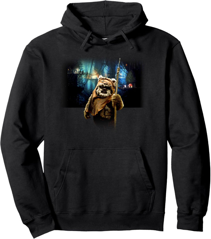Star Wars Tree Village Wicket Ewok Pullover Hoodie