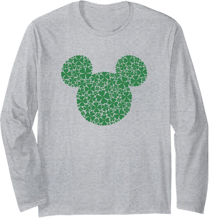 Disney Mickey And Friends St. Patrick's Tag Mickey Clover Langarmshirt