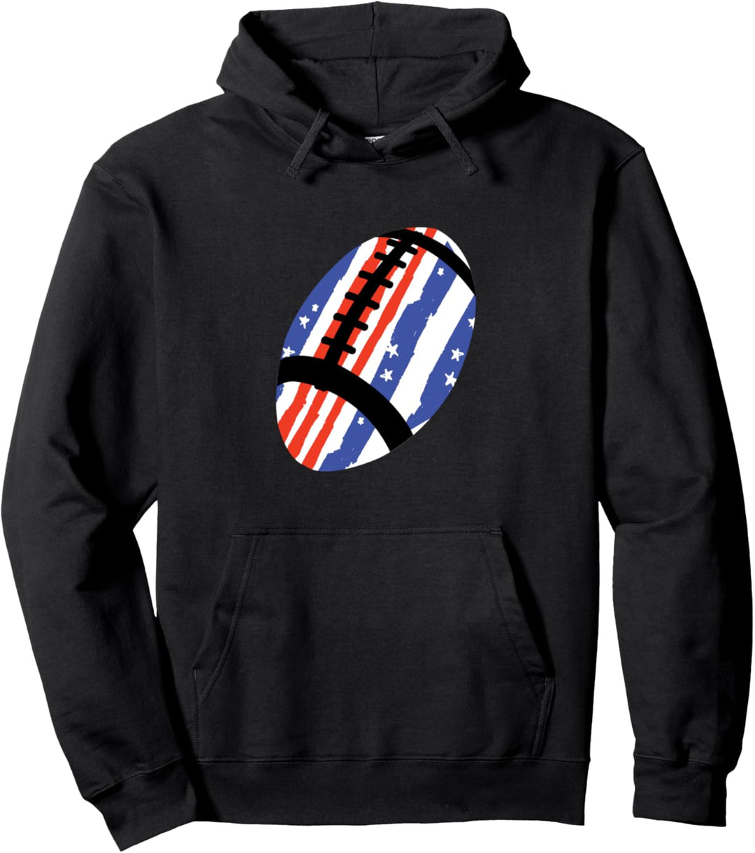 Amerikanischer Fussball Rugby Football Spieler Spiel Liga Pullover Hoodie